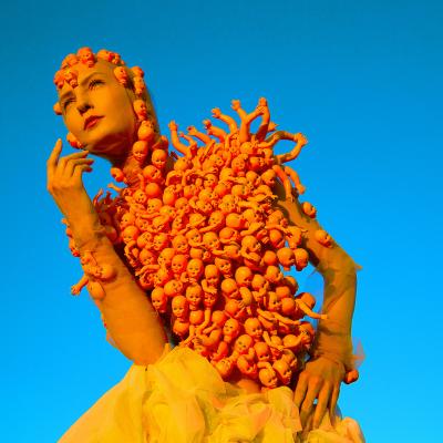 Birgit Moertl Bodyart Costume Poupee Photo Birgit Moertl