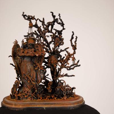 Birgit Moertl Sculpture Rouiller Dame Photo Birgit Moertl