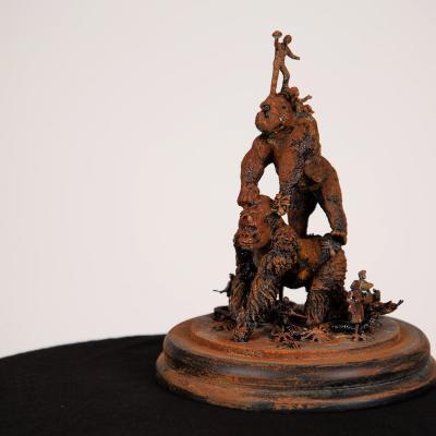 Birgit Moertl Sculpture Rouiller Pyramide Photo Birgit Moertl