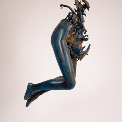 Birgit Moertl Sculpture Rouiller Rhino Photo Birgit Moertl