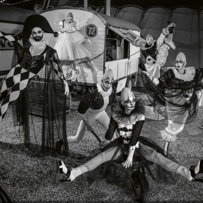 Birgit Moertl Bodyart Airbrush Circus Clowns Life Ball 2019 Photo Morianz Maerbi