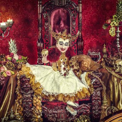 Birgit Moertl Bodyart Costume Setdesign Model Andrea Client Casinos Austria Photo Bildsymphonie Kniepeis