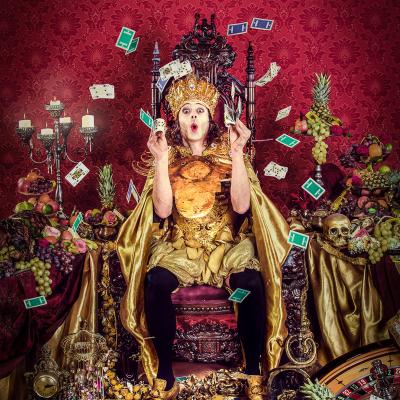 Birgit Moertl Bodyart Costume Setdesign Model Michi Client Casinos Austria Photo Bildsymphonie Kniepeis