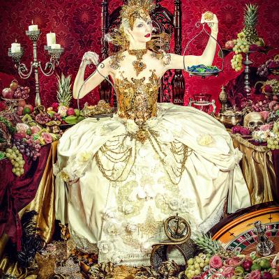 Birgit Moertl Bodyart Costume Setdesign Model Muse Client Casinos Austria Photo Bildsymphonie Kniepeis