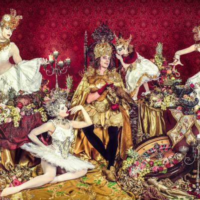 Birgit Moertl Bodyart Costumes Setdesign Client Casinos Austria Photo Bildsymphonie Kniepeis