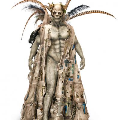 Birgit Moertl Bodyart Life Ball 2015 Death Photo Markus Morianz