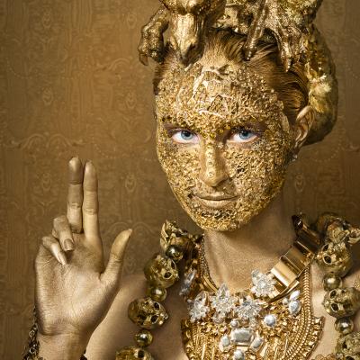 Birgit Moertl Bodyart Setdesign Sfx Costume Golden Dragon 2 Photo Panzerwolf