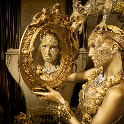 Birgit Moertl Bodyart Setdesign Sfx Costume Golden Dragon 3 Photo Panzerwolf