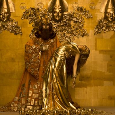 Birgit Moertl Bodyart Sfx Gold Midas Life Ball 2015 Photo Inge Prader