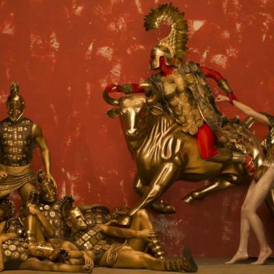 Birgit Moertl Bodyart Sfx Life Ball Gold 2015 Photo Inge Prader