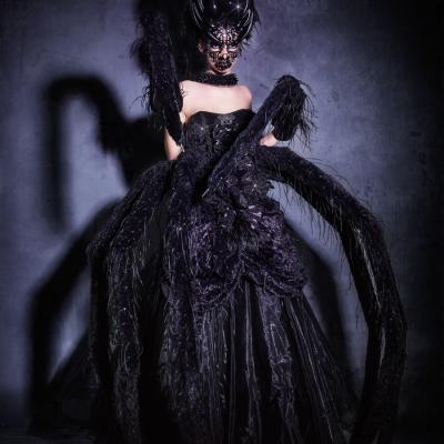 Birgit Moertl Costume Headpiece Makeup Spider Photo Martin Steinthaler