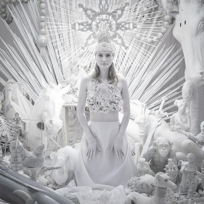 Birgit Moertl Headpiece Setdesign Headpiece Sfx White Porcelain Photo Martin Steinthaler