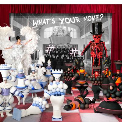 Birgit Moertl Metropolis Dragon Sculpture Bodyart Sfx Metropolis Chess Skull Life Ball 2017 Photo Markus Morianz