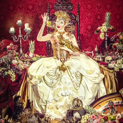 Birgit Moertl Bodyart Costume Setdesign Model Lamuse Client Casinos Austria Photo Bildsymphonie Kniepeis