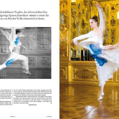 Birgit Moertl Bodyart Fabricpainting Advertisment Absolut Vodka Magazin Wien Live Photo Wien Live