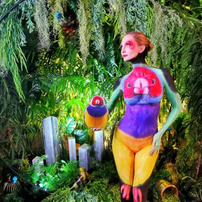 Birgit Moertl Bodyart Setdesign For Client Canon .photo Birgit Moertl