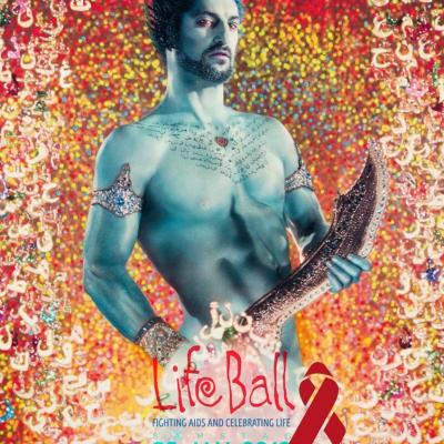 Birgit Moertl Bodyart Sfx Life Ball 2013 Poster Photo Pierre Et Gillesjpg